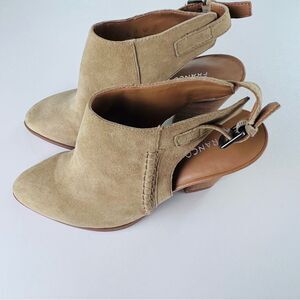 Franco Sarto Booties Boots Ankle Suede Leather Tan 6.5  New
